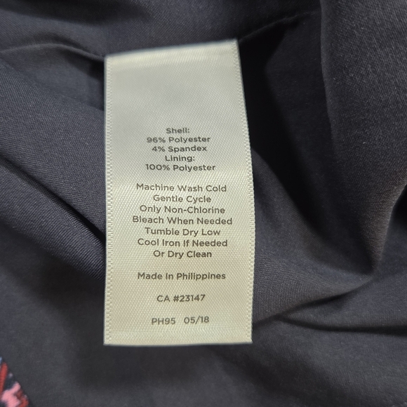 Talbots Petites Paisley Mini Skirt - Blue and Pink Size 4 - Picture 3 of 4